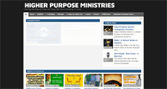Desktop Screenshot of higherpurposeministries.com